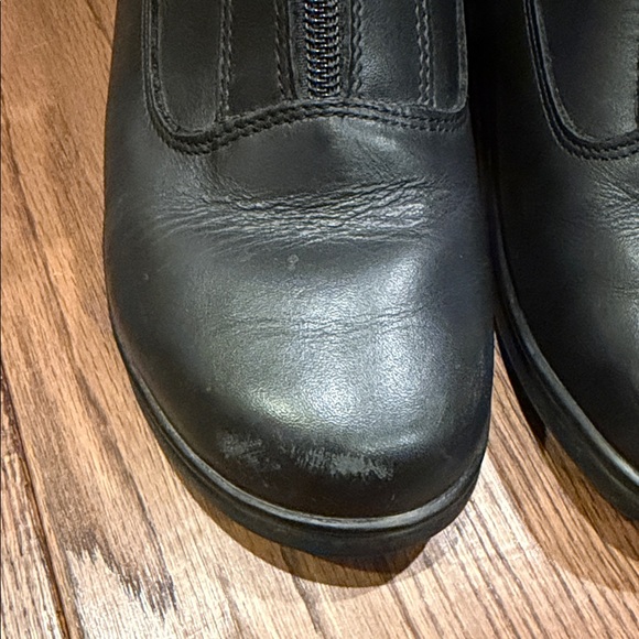 Dansko Black Front Zipper Boots, Size 7.5 (38) - Picture 3 of 11